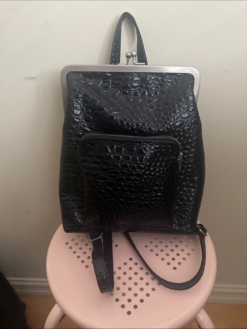 Vintage Croc-Embossed Backpack - Aldo